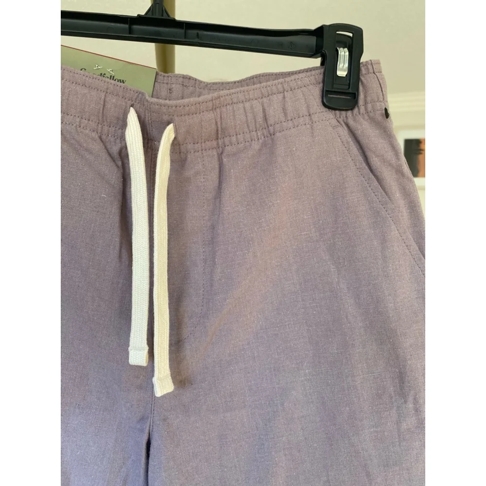 Goodfellow & Co Linen Shorts Purple Summer Spring Beach Wedding Boho Travel Cool